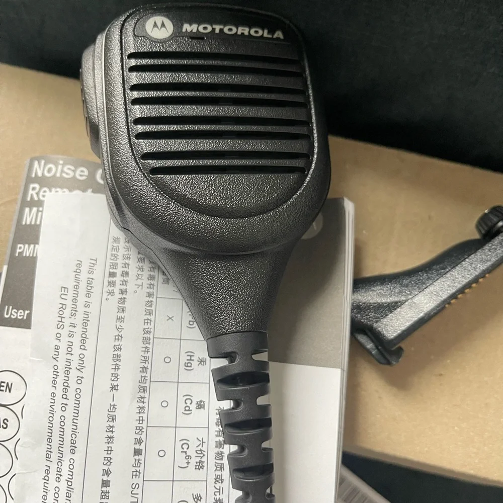 Motorola Black Computer Microphone with Durable Coiled Cable